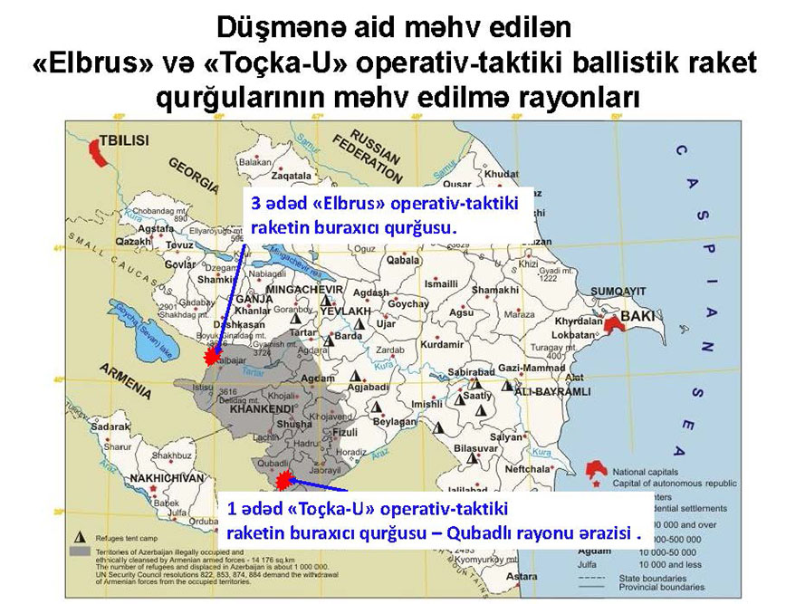 Yaşayış məntəqələrimizi hədəfə alan düşmən raketləri sıradan çıxarılıb - Fotolar