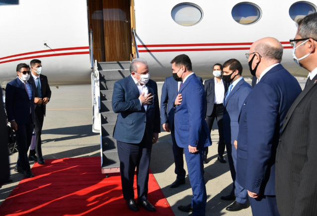 Mustafa Şentop Bakıya gəldi - Fotolar