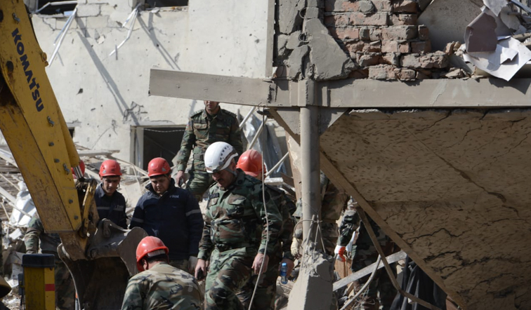 Ermənistanın dövlət terroru törətdiyi Gəncə şəhərindən yeni görüntülər - Fotolar