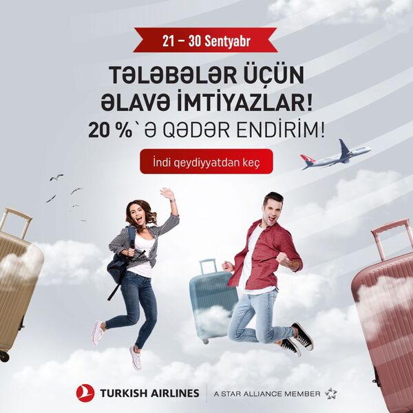 Türk Hava Yollarından tələbələr üçün kampaniya