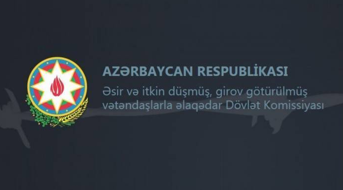 Əsir və itkin düşmüş, girov götürülmüş vətəndaşlarla əlaqədar Dövlət Komissiyası məlumat yayıb