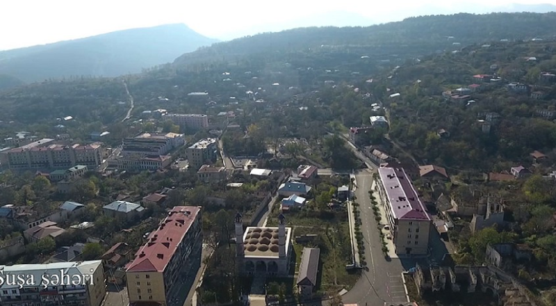 Şuşada məcburi köçkünlər üçün yaşayış massivinin tikintisi davam etdirilir