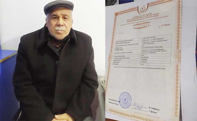 Ataxan Əsədov, şəhid atası, Zərdab