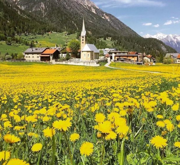 Bergün kəndində bahar, İsveçrə, Foto: www.pl.hi-traveller.com