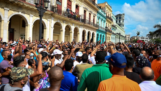 Etiraz aksiyası, Havana, Kuba