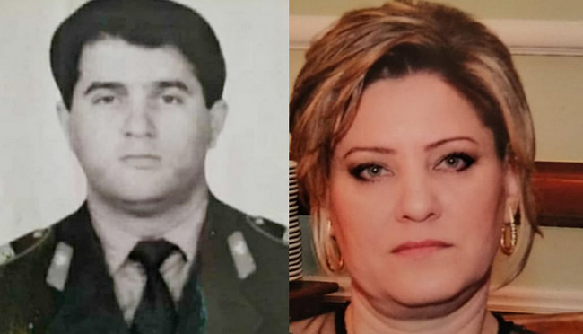 Şəhid Babayev İslam Əhmədağa oğlu və həyat yoldaşı Şirəliyeva Solmaz