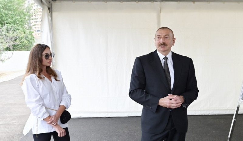 İlham Əliyev və xanımı Zəngilan məscidinin açılışında iştirak ediblər