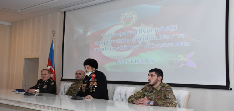 “Vətənpərvərliyin təbliği istiqamətində görülən işlər və mənfi təzahürlər” mövzusunda konfrans keçirilib