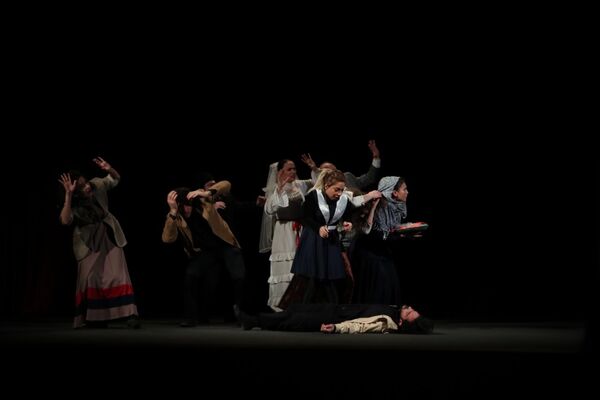 Azərbaycan Dövlət Pantomima Teatrı Xocalı faciəsi tamaşası 