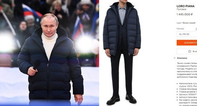 Vladimir Putin bahalı paltoda