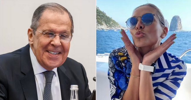 Sergey Lavrov və Polina Kovalyova