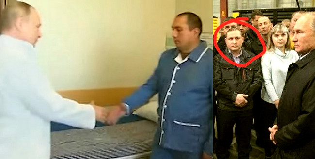 Putin "yaralı əsgər" adı ilə xüsusi xidmət agenti ilə görüşür