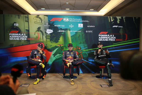 2022-ci il Formula 1 Azərbaycan Qran Prisindən sonra qaliblərin konfransı keçirilib