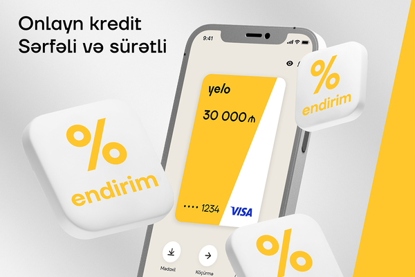 Yelo Bank-da onlayn kredit - sərfəli və sürətli!