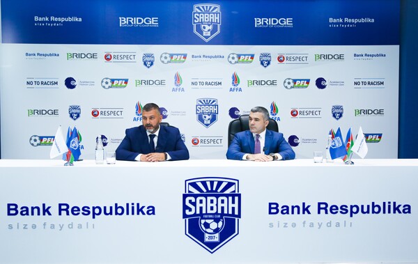 Bank Respublika və Sabah FK əməkdaşlıq haqda yeni müqavilə imzalayıb