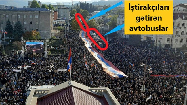 Ermənilər Xankəndində 0