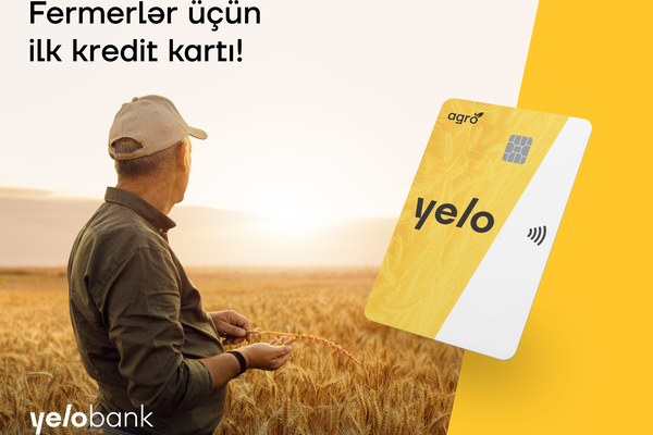 Yelo Bank-dan fermerlər üçün ilk kredit kartı