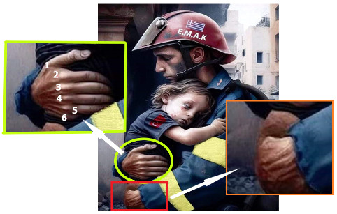 Yunan yanğınsöndürənin türk uşaqla fotosu real deyil