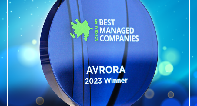 “Avrora” MMC “Best Managed Companies” müsabiqəsinin qalibi seçilib