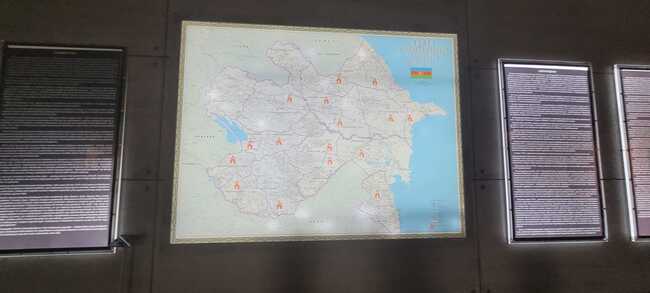 Quba Memorial Kompleksi xəritə / Foto: İradə Cəlil, Bizimyol.info