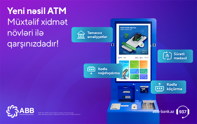 ABB-nin ATM-lərində yenilik!