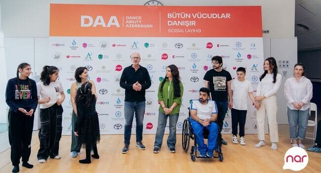İnklüziv təşəbbüsləri dəstəkləyən “Nar” “DanceAbility” iştirakçıları ilə görüşüb